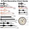 2 Pack Quartzs Pendulum Clock Movement with 6 Pair of Clock Hands for DIY Wall Clock Projects Wall Clock Replacement