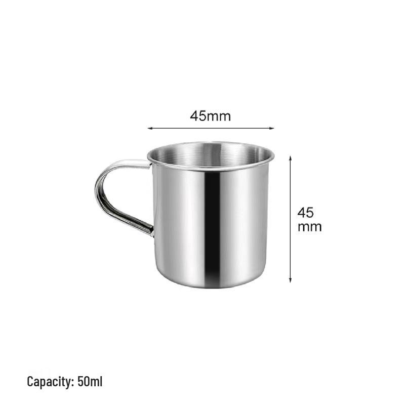 

Детская кружка из нержавеющей стали 304 с ручкой - Маленькая чашка для воды, чая или напитков