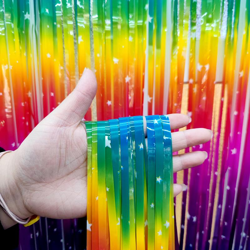 

Creative Star Tassel Door Curtain for Children s Day Decorations