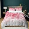 Room Decor Home Bedding Sets 2/3pcs Red Heart Printing Queen Size Pillowcase Duvet Cover Set Polyester Bedclothes