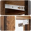 Wall Mounted Nightstand Reclaimed Wood 33 x 34.5 x 20 cm