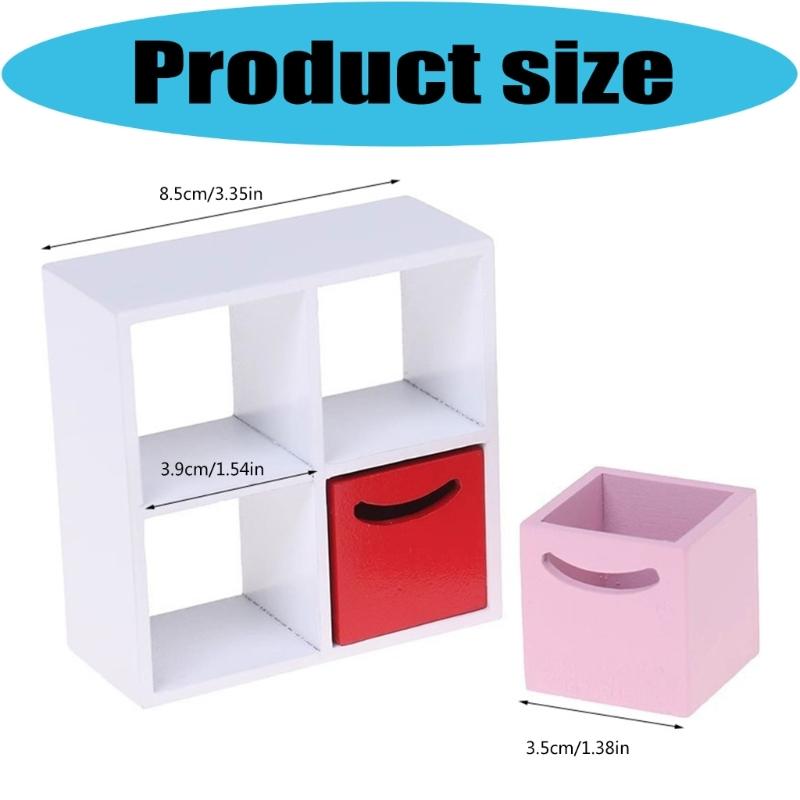 Wooden Miniature Cabinet Model Figure For 1:12 Scale Doll House Accessories Living Room Storage And Decoration Furniture