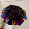 1pc Colorful Wheel Automatic Open/Close Umbrella, Folding Compact Umbrella with Lightweight Design for Women/Men yy251028225