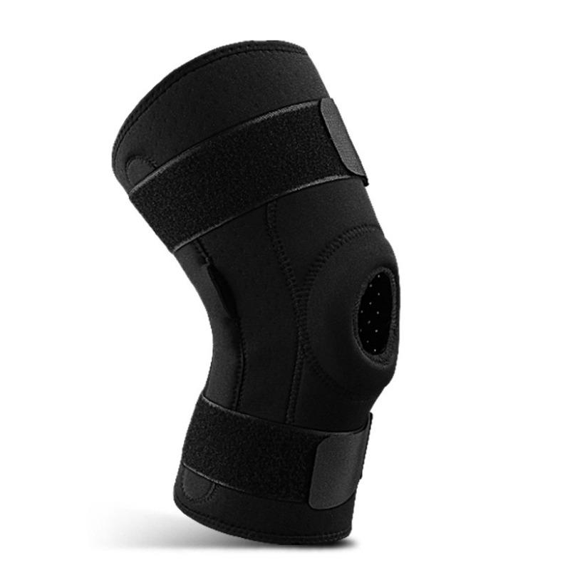 Outdoor sports knee pads Non-slip mountaineering running fitness protective gear Double aluminum plate support Velcro pressure breathable knee pads