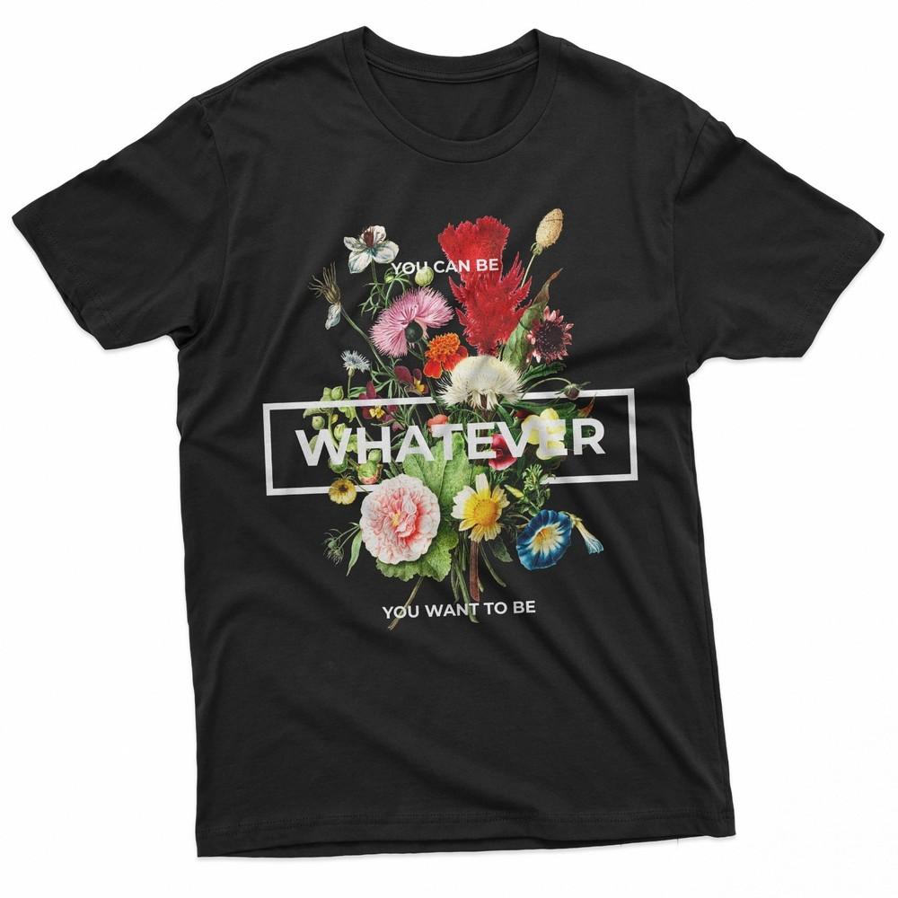 Vintage Botanical Whatever Quote Aesthetic TShirt Unisex T-Shirt XXL