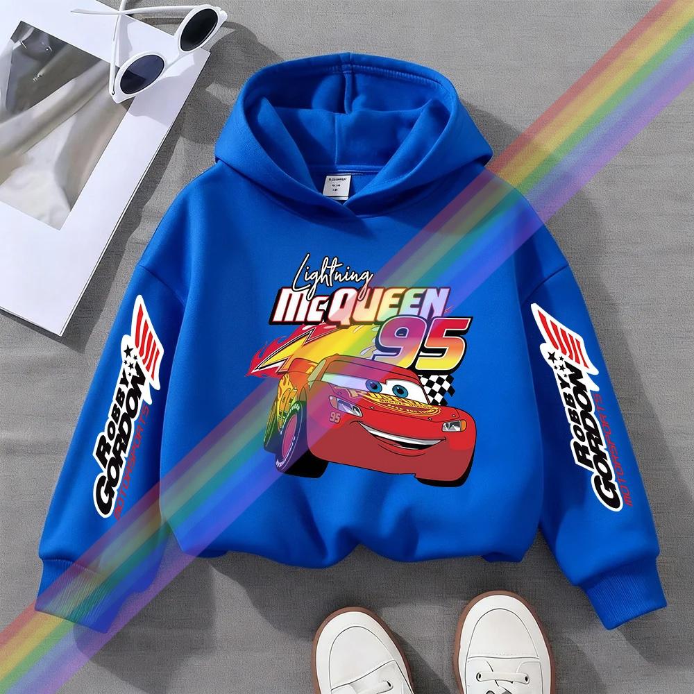 Children Hoodie Long Sleeve Car Print Spring Autumn Kid Boy Clothes Fashion Pullover