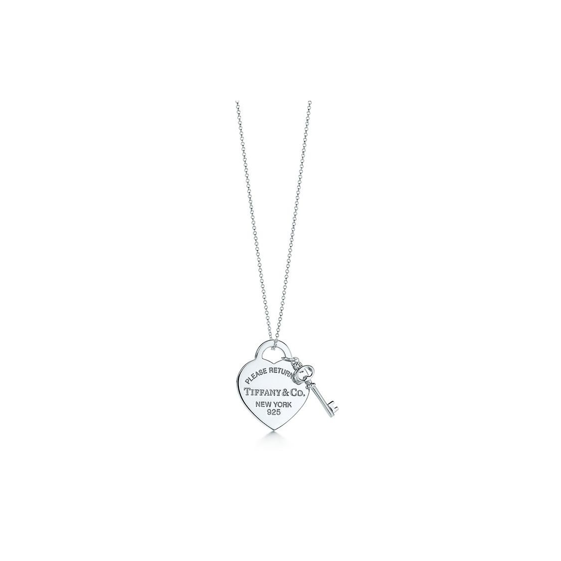 

Tiffany & Co. Кольє з підвіскою-сердечком Return To Tiffany для жінок Срібне GRP06364 18