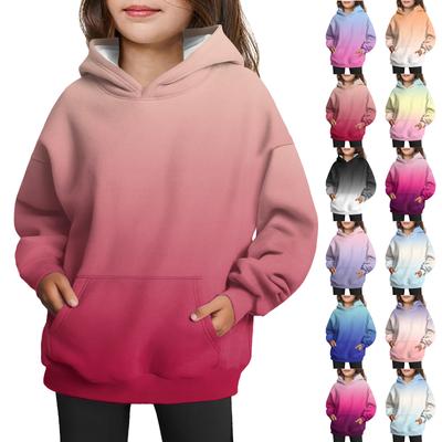 Girls' Hooded Tie-Dye Sweatshirt - Pullover Print Top