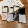 Electroplating High Quality Snake Leather Phone Case for Samsung Galaxy Z Flip 6 5 Flip6 Flip5 5G Shockproof Protective Cover