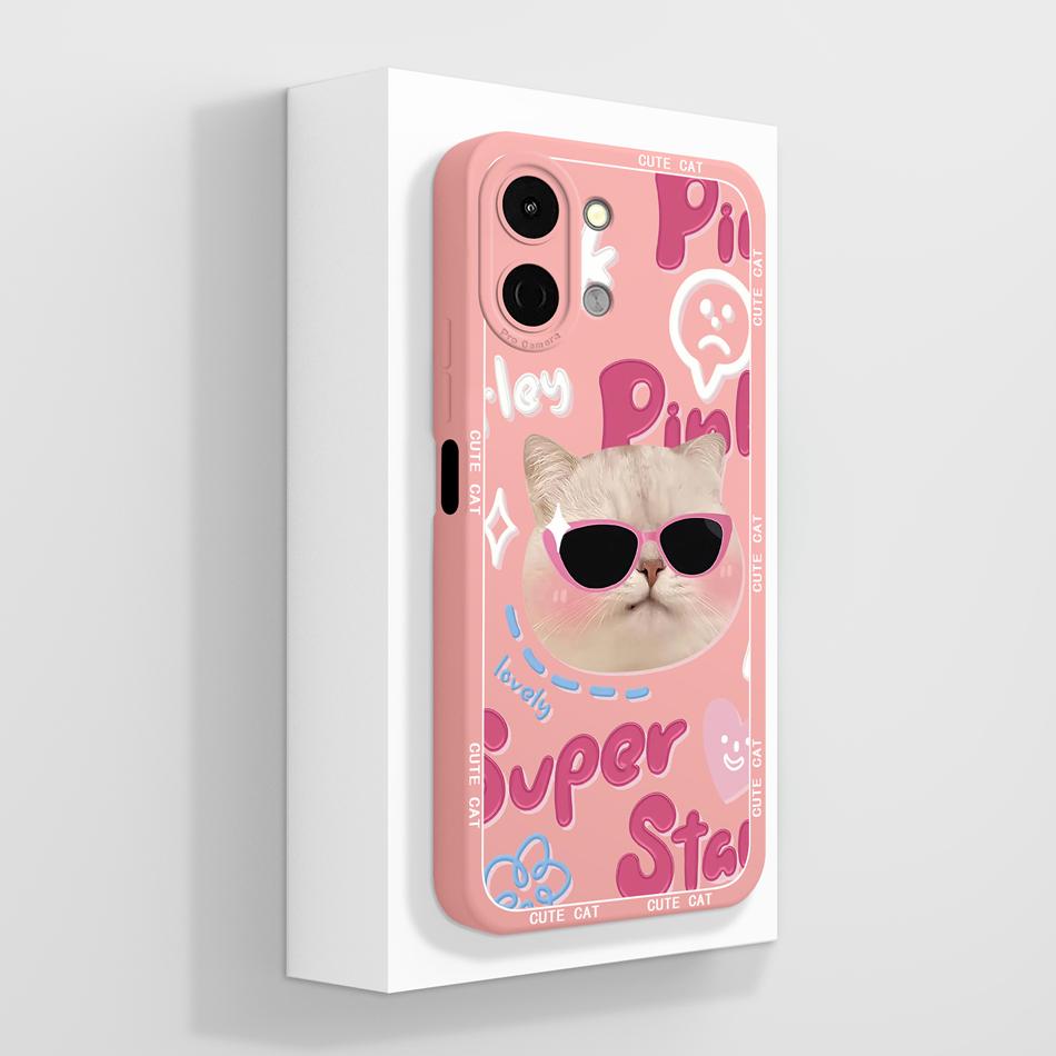 For Tecno Spark Go 3 / Pop 20 Case Creative Design Lightweight Phone Funda For Tecno SparkGo3 / POP20 Soft Liquid Silicone Shell
