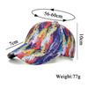Männer Bedruckte Tie-Dye Baseball Kappe Frauen Gradienten Graffiti Sonnencreme Hut Pferdeschwanz Panama Kappe Visier Hüte Snapback Hut