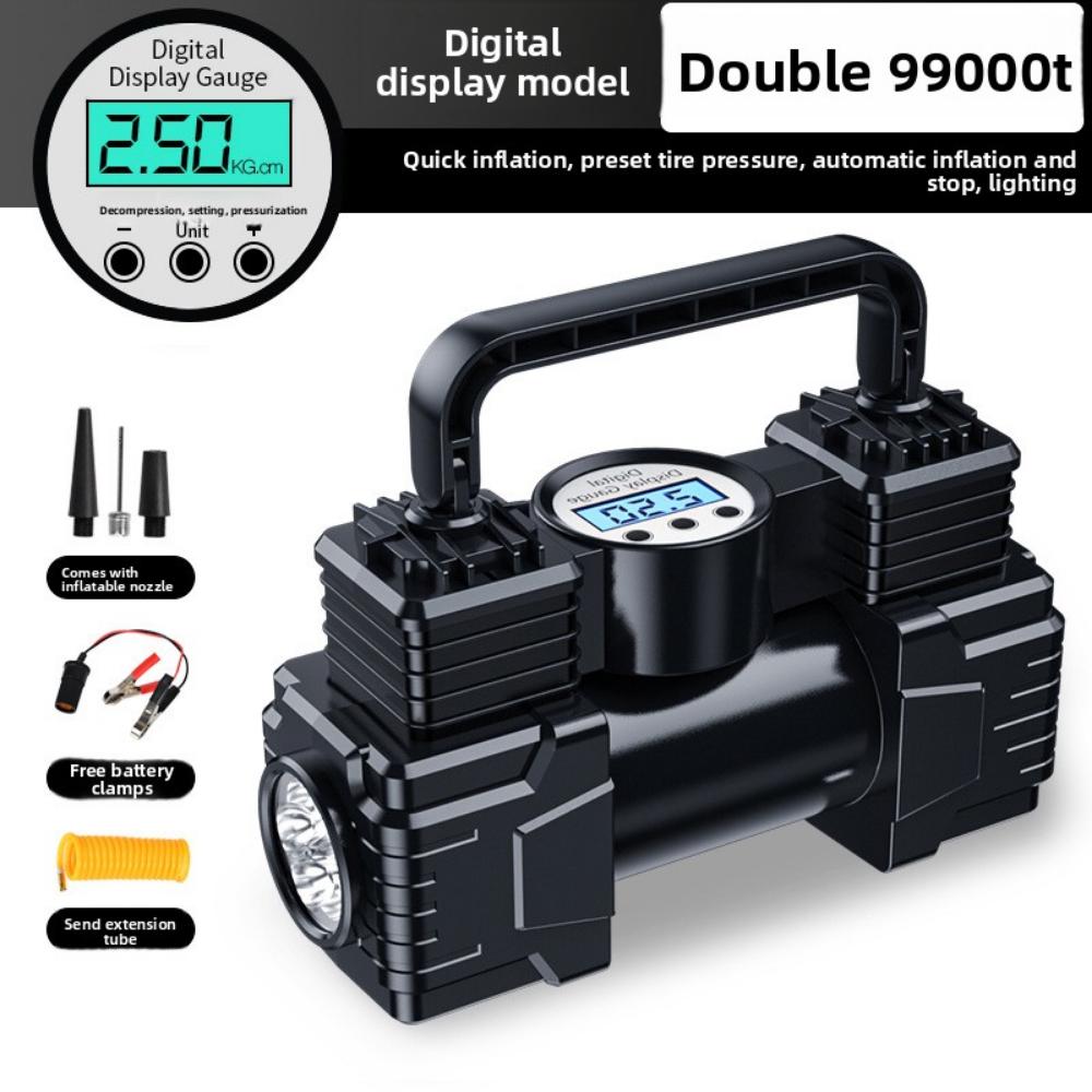 

Автомобильный воздушный насос Высокомощный Многофункциональный Портативный Электрический Двухцилиндровый Высокого Давления Быстрый Накачиватель Шины Воздушный Насос для Автомобиля