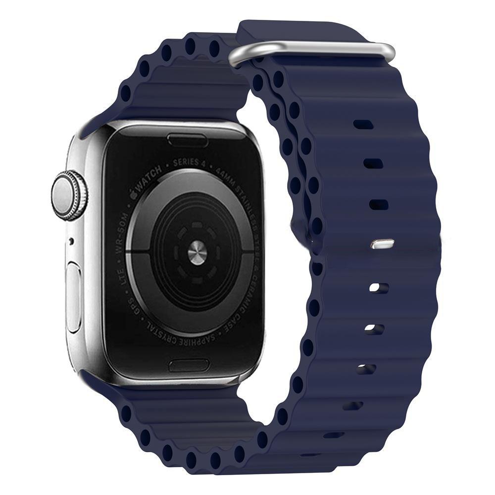 Ozean-Armband für Apple Watch Band 49mm 44mm 40mm 45mm 41mm 46mm Silikonarmband correa iWatch Serie 7 6 5 3 se 8 9 10 ultra 2