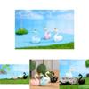 Cute Resin Cartoon Swan Figurines For Miniature Garden And Home Decor