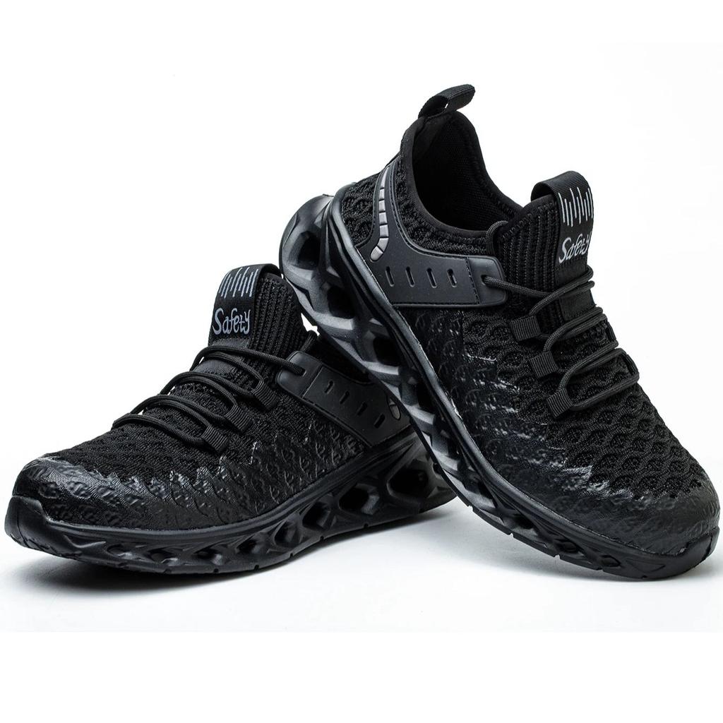 Steel Toe Safety Shoes for Men Lightweight Work Sneakers Puncture Proof Work Shoes Men Coustruction Safety Work Boots