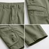Mens Utility Cargo Shorts Multi Pocket Outdoor Workwear Five Pocket Design Relaxed Fit Functional Shorts
