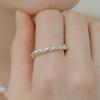 TOU [Silver925] WE005 Silver Twist Rope Ring