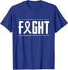 Lungenkrebs Krebsbekämpfung Krebsband Krebsaufklärung Unisex T-Shirt