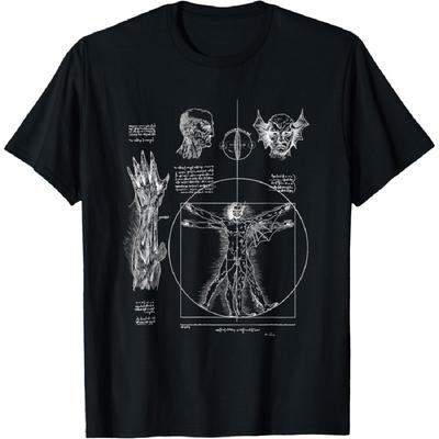 Alien Vitruvian Man Leonardo Da Vinci for UFO Fans T-Shirt