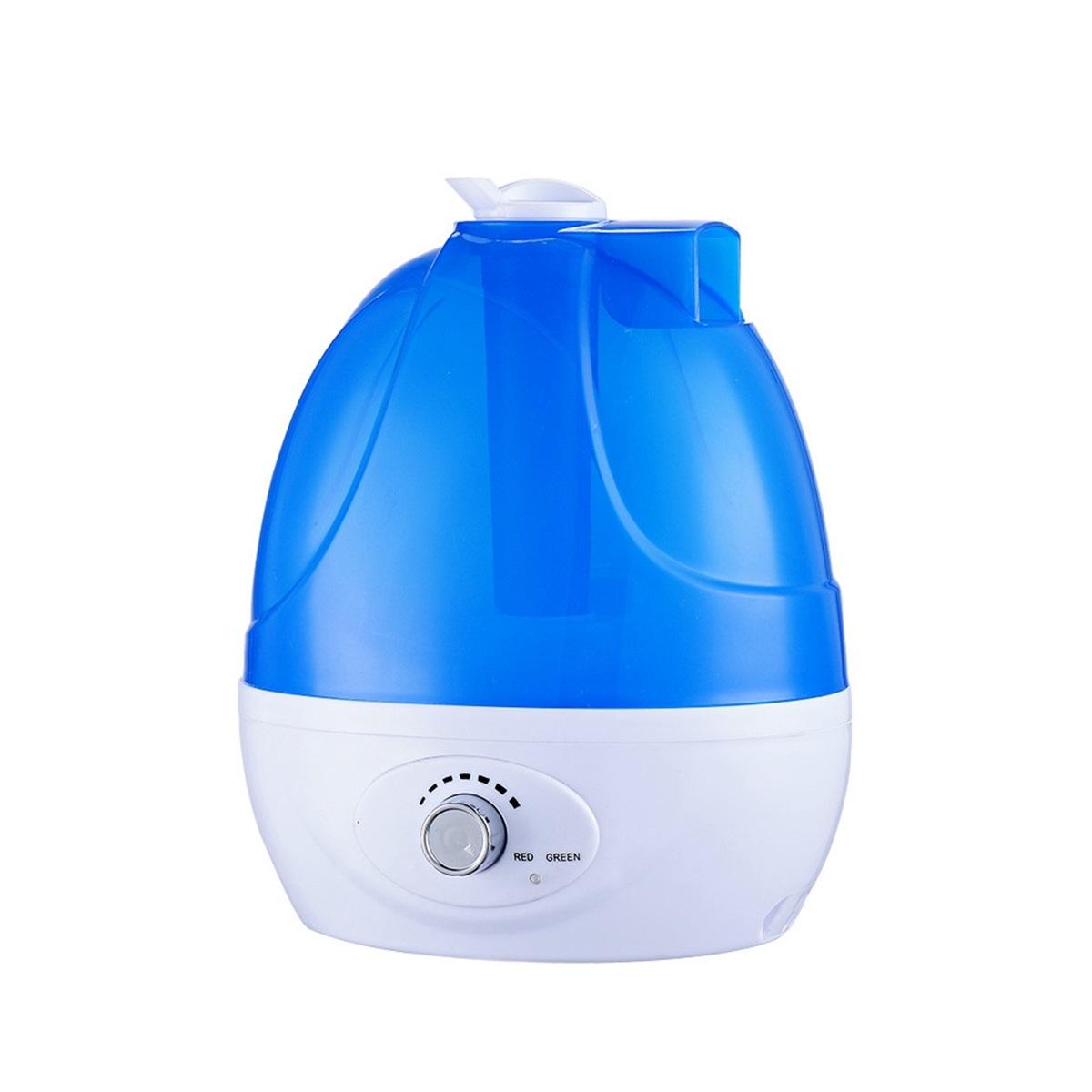 

Увлажнитель воздуха Cool Mist 2,5 л, тихие ультразвуковые увлажнители для спальни, диффузор эфирных масел, регулируемый, вращение на 360°, вилка стандарта США US белый