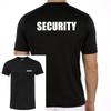 Camiseta de Seguridad Bodyguard 100% Algodón Cuello Redondo Manga Corta Verano Casual Camiseta para Hombre Streetwear