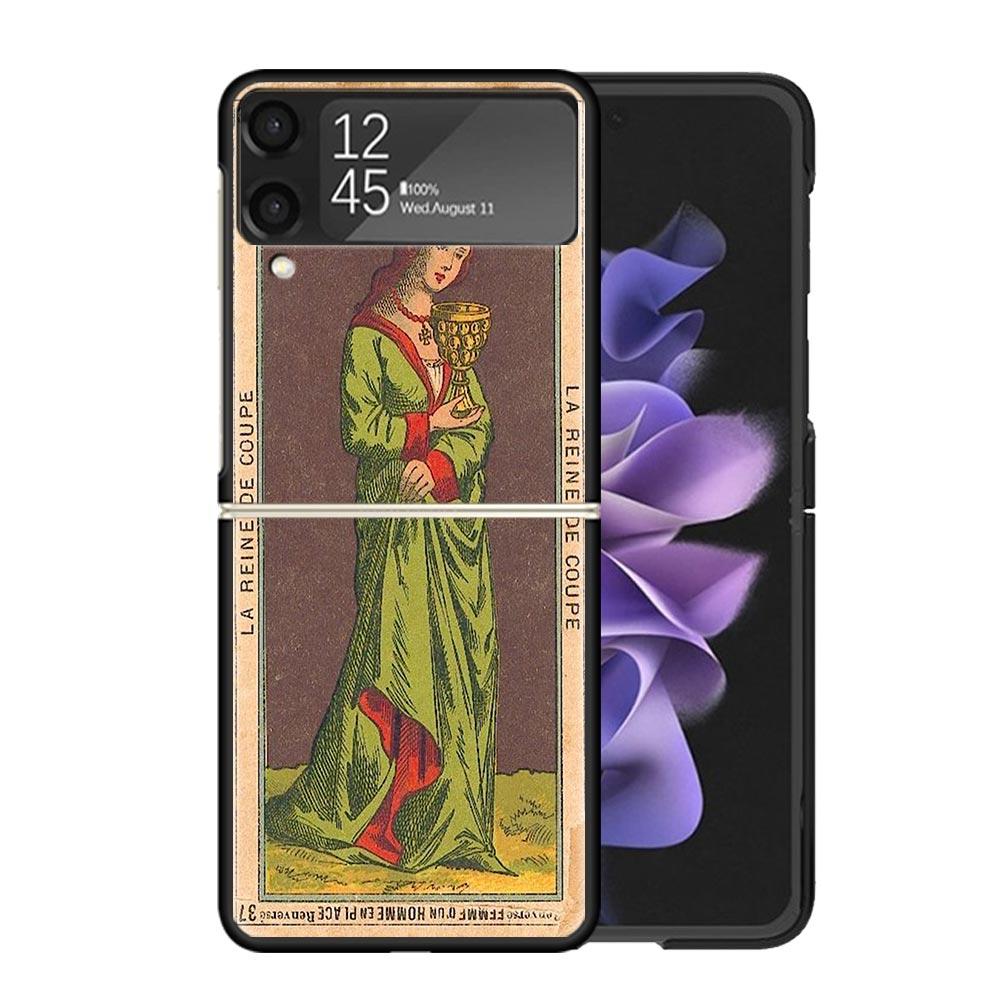

Tarot Cards Reading Art Cases For Samsung Galaxy Z Flip 4 5 6 7 3 Z Flip7 Flip6 Flip4 Flip5 Flip3 5G Hard Shockproof Fundas Cove Samsung Z Flip 7