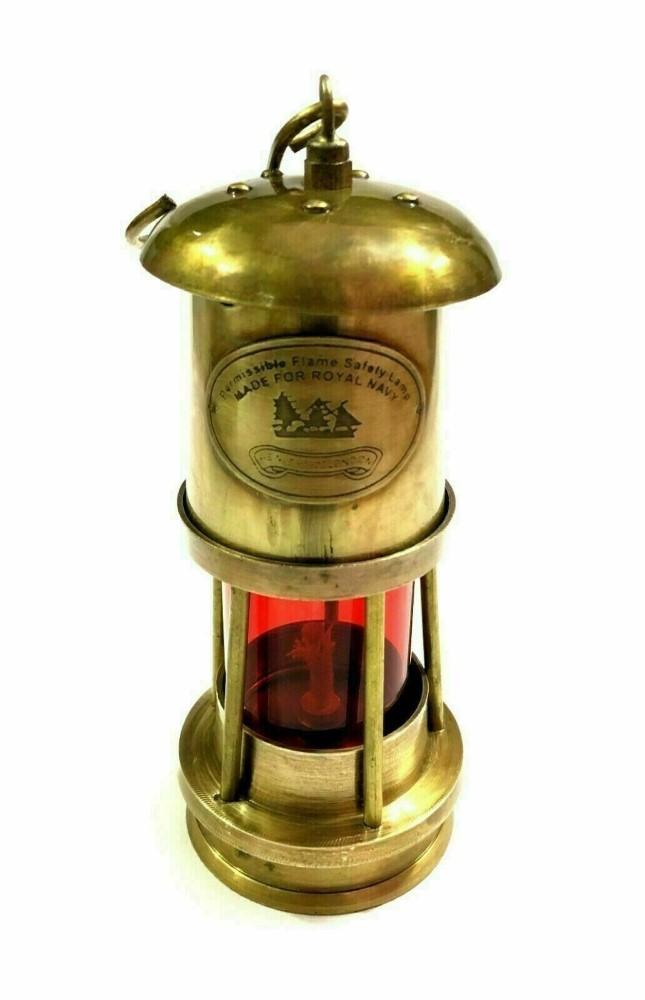 Mosiężne Latarnie Okrętowe Lewa i Prawa Burta | Morskie Lampy Olejowe | Czerwone, Zielone Soczewki | Vintage Replika Morskiego Światła Łodzi na Prezent Świąteczny