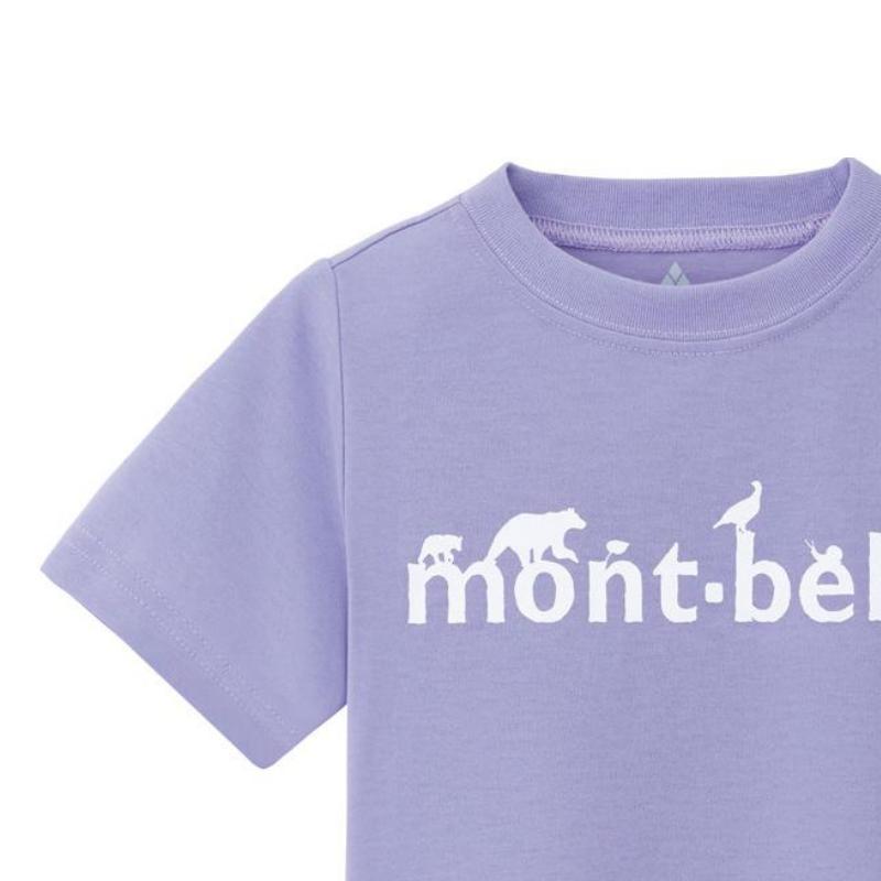 MONTBELL T-Shirt Kids Logo Print Crew Neck Short Sleeve Kids