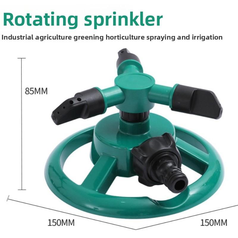 Automatischer Sprinkler, 360 Grad automatisch rotierende Wassersprüh-Sprinklerdüse, Gartenrasen, Gartenbewässerung, Bewässerungszubehör