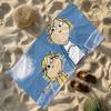 Cartoon C-Charlie and L-Lola Towel Soft Lightweight Anti-Sand Large Beach Towel Quick-Drying Bath Sports Family