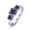 JoyceJelly S925 Silver Colors Moissanite Ring 2CT 4CT Total Full Moissanite Diamond Jewelry For Wedding Engagement Gift