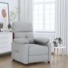 VidaXL Massage Chair Light Grey Fabric 289672