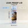 1PC Grumpy Bear Funny Sarcastic Quote 750ml Color Plastic Sports Water Bottle Leakproof Flip Straw Lid Suitable for Sports Office Home Use