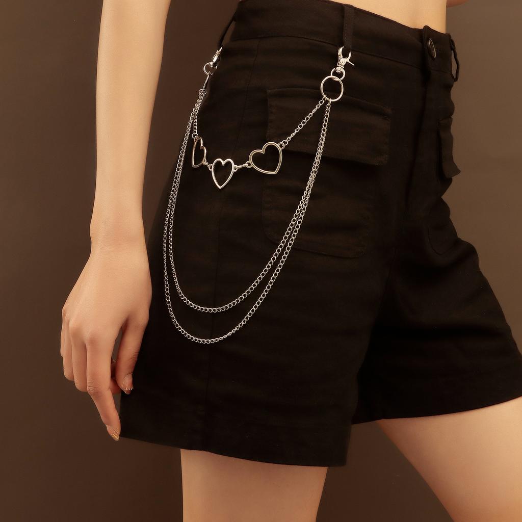 Europe, America, summer Spice Girls new trendy cool waist chain, hip hop street fashion trouser chain, personalized trouser chain for women