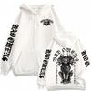 Bad Omen Band DYFL NA Tour Merch Jacket Sweatshirts Men's Harajuku Hip Hop Punk Zip Up Zipper Pullovers