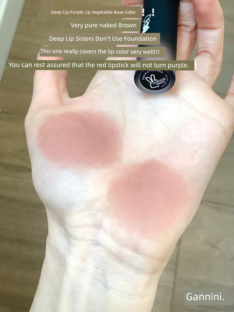 In Stock Black Rabbit Reverse Macaron Lip Mud Matte Mouth Brown Low Saturation Lip Lacquer Rose with Trick-Or-Treat/Canini/Lava