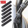 10Pcs Motorcycle Rubber Frame Securing Cable Wiring Harness Power Cord Tie Clutch Line Brake Cable Ties Elastic Fix Accessories