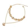 Summer Gifts Chain Choker Beach Jewelry Bohemian Cowry Seashell Pendant Multilayer Shell Necklace