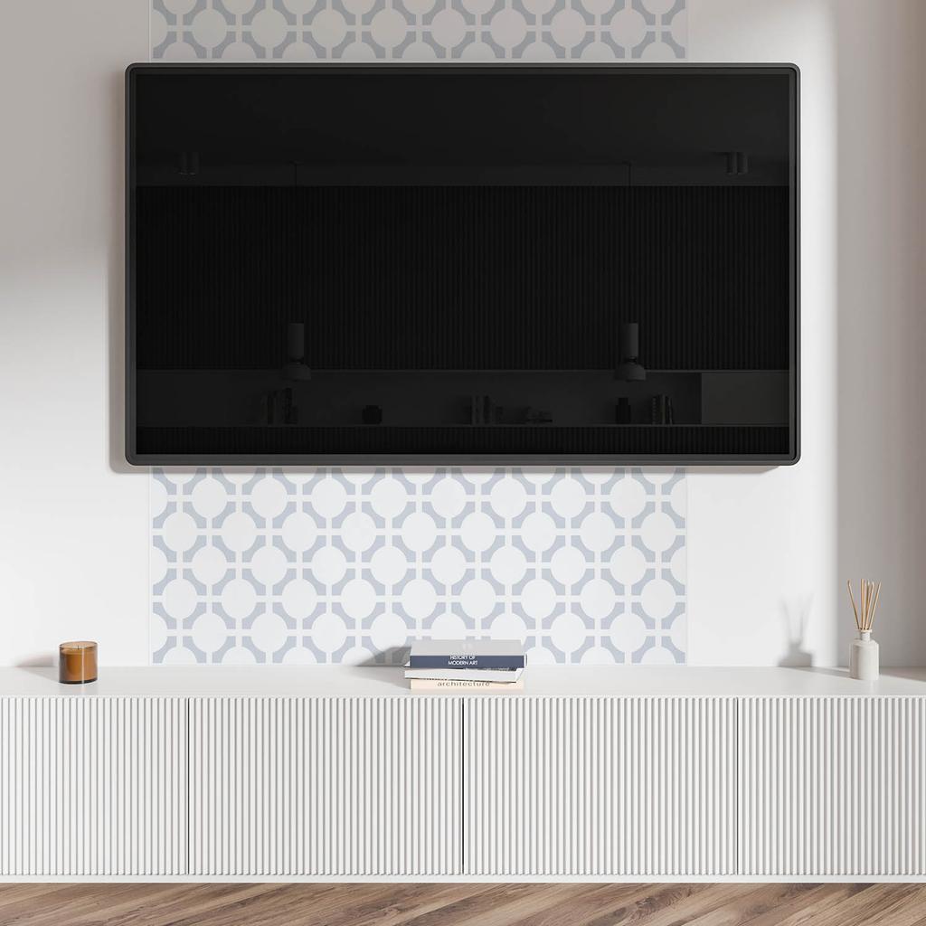 Winylowy Panel Ścienny Z Nadrukiem Do Jadalni 120X60 Cm Geometryczny Wzór Z Owalami
