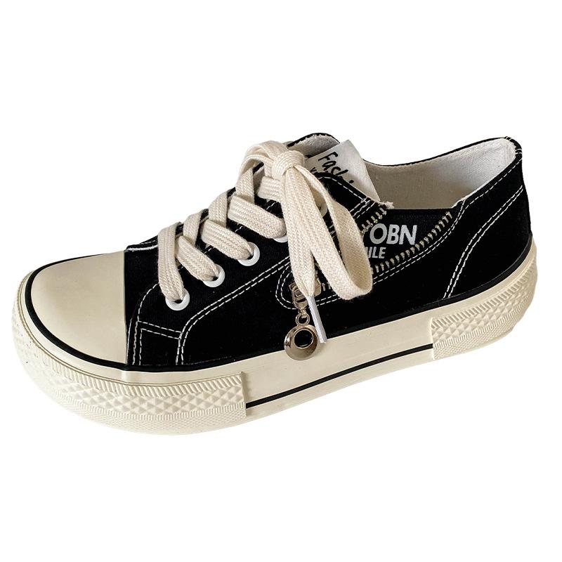 

GD50 mango head высокие низкие парусиновые туфли женские нишевые ретро 2024 новые универсальные нишевые корейские туфли для сноуборда 35 чёрный