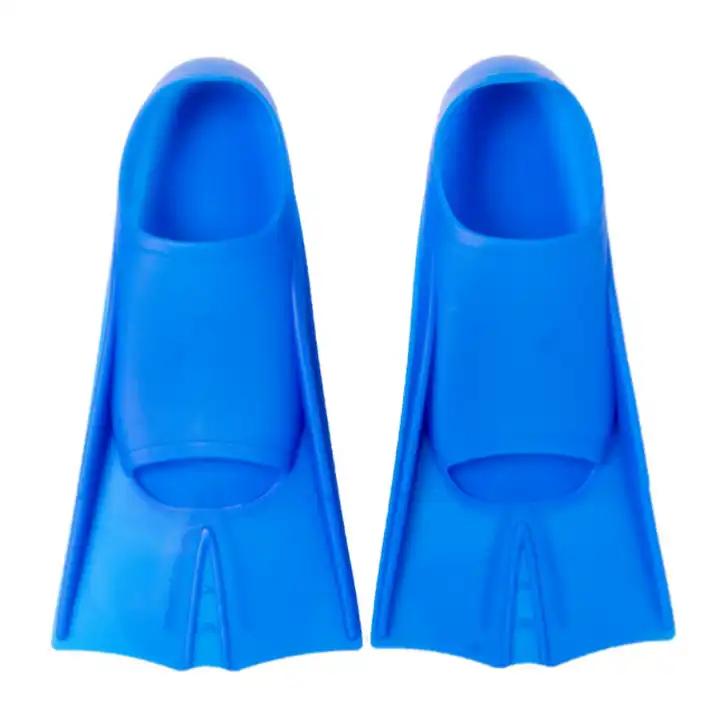 Silicone Training Swim Fins Diving Flippers Unisex Short Silicone Swimming Fins XS