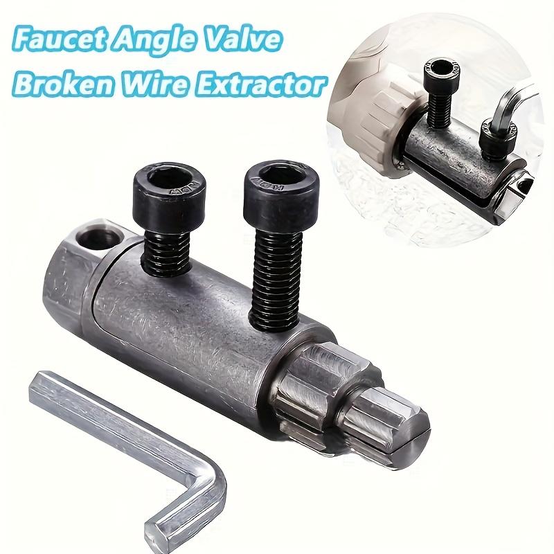 1pc faucet valve broken thread extractor, 4-point 6-point 1-inch broken screw removal tool, broken bolt removal tool kit