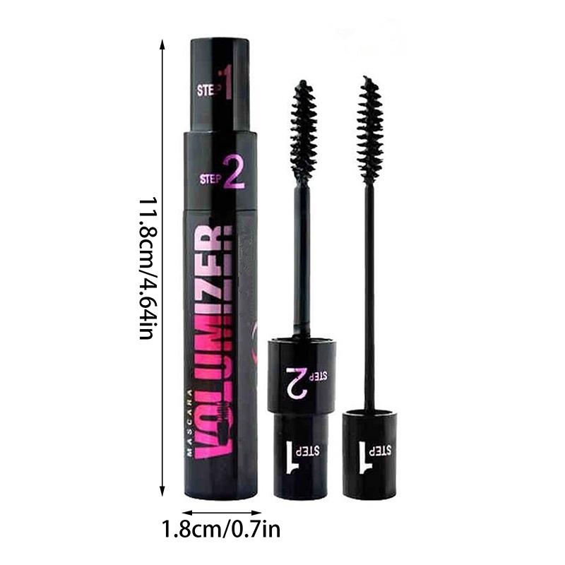 2In1 Double Purpose Mascara Waterproof Thick Lengthening Lash Extension Sweatproof Curling Brushes Eye Fiber Mascara Eyelashes
