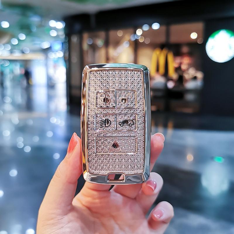 Car Key Case Cover Shell for Land Rover Range Rover Evoque L Defender Freelander2 Velar Discovery Sport5/4 Car Key Bag Car Keys