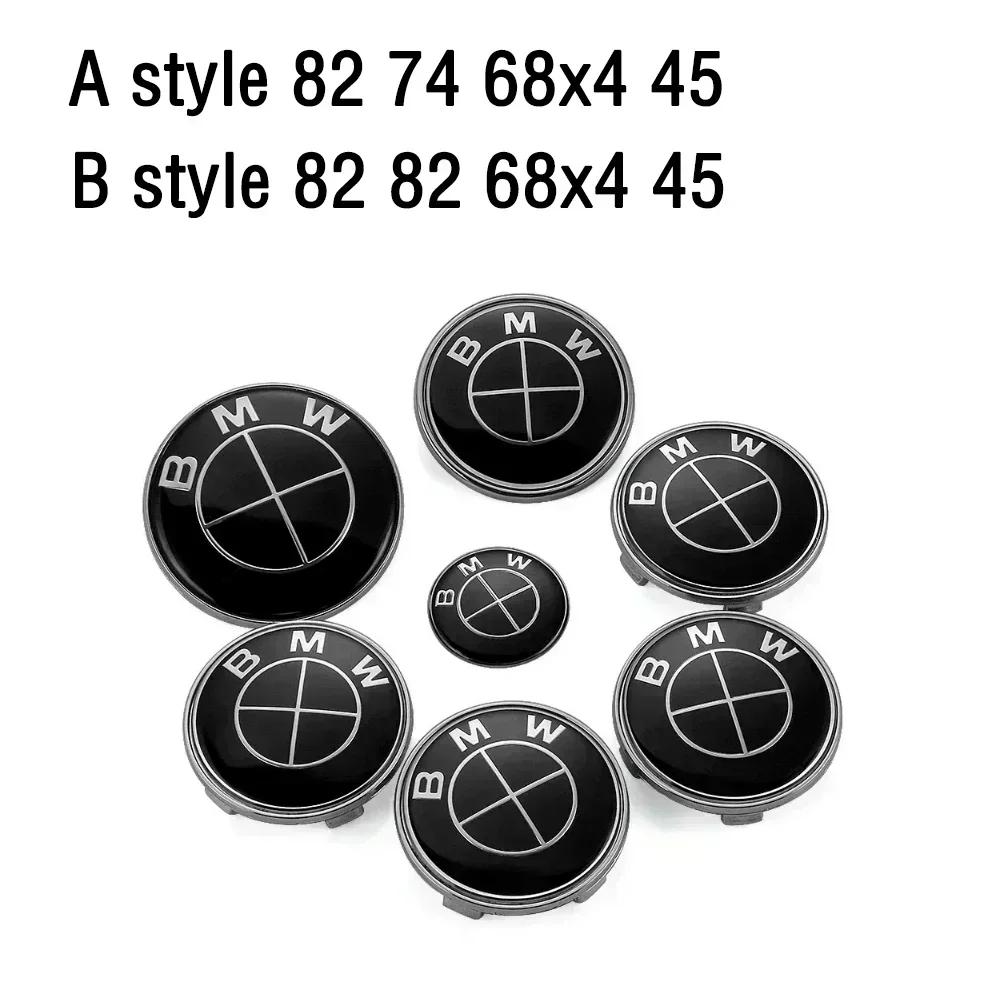 7 Stuks voor- en achterauto logo's naafdop stuurwiel sticker Voor BMW F48 E60 G23 F16 E36 X5F25 G38 F06 F22 E93 E46 G31