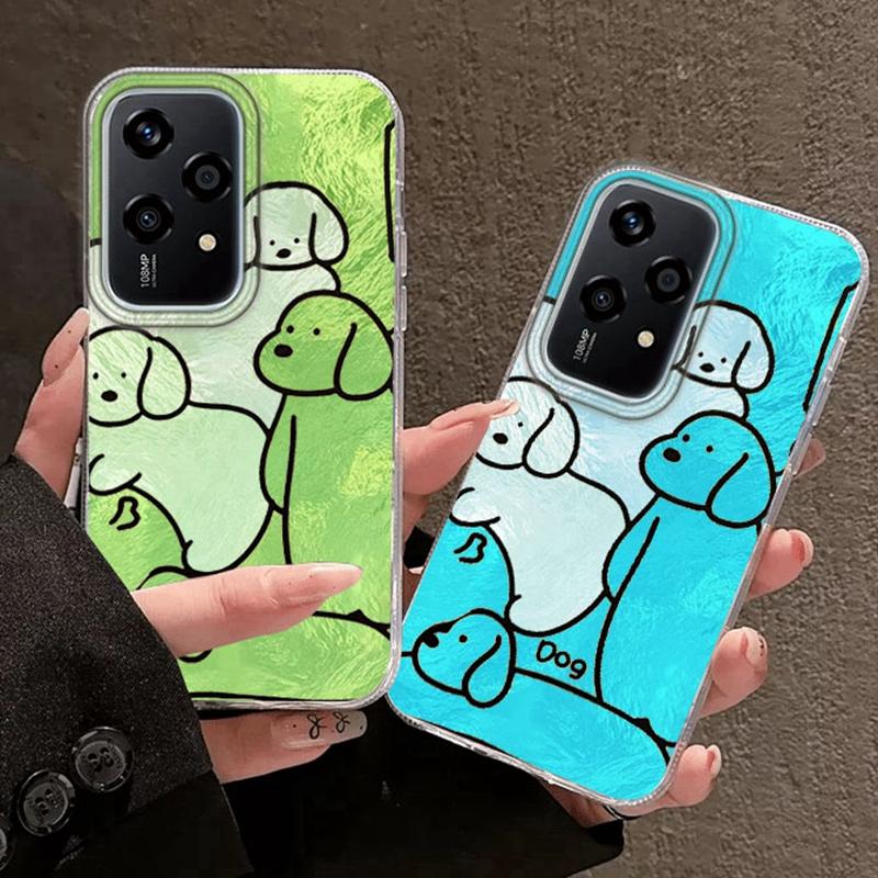 Couple Funny Dog Line Phone Case For Honor Magic7 Magic6 400 200 Lite 200Pro 200 Smart X9c X9a X8a X8b  X8c X7c Fundas Cover