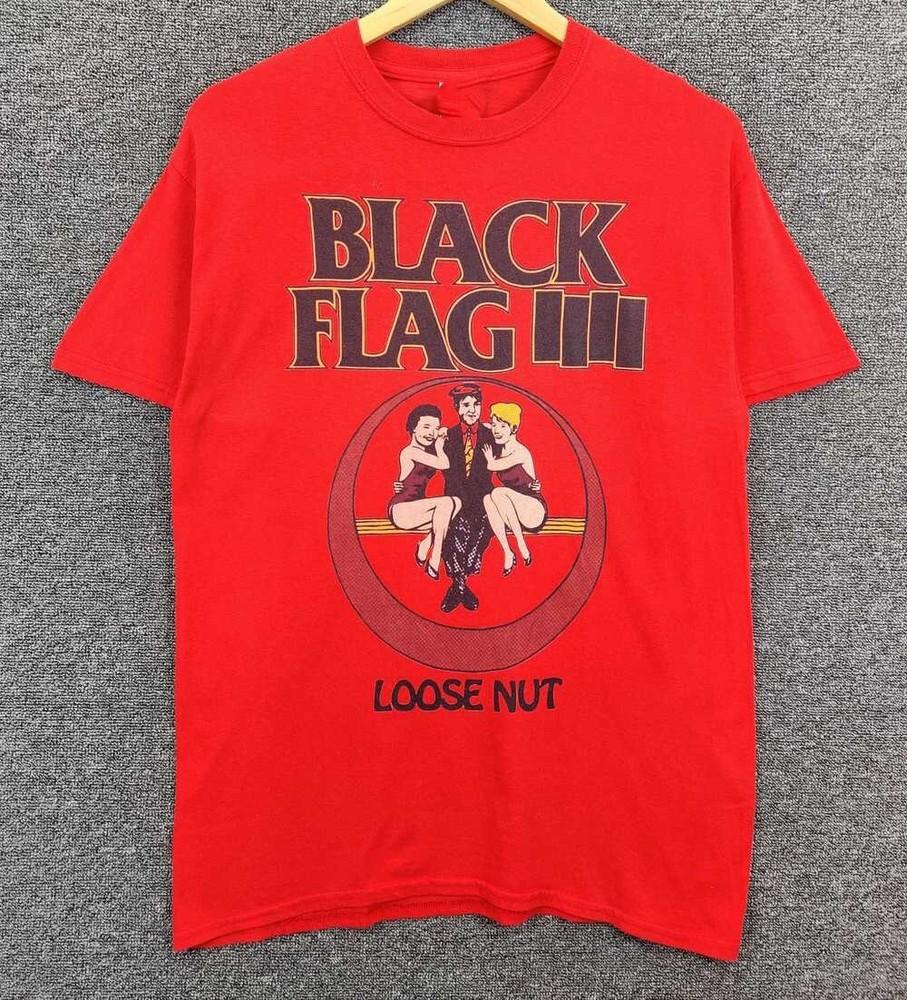 

Vintage Black Flag Loose Nut T-shirt Cotton Unisex Tee S-4Xl VN2168 Unisex T-Shirt M
