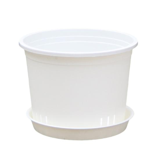 Pothos Planter with Saucer Flowerpot with Drainage Holes Ventilated Plant Pot for Roses Orchids Blueberries Indoor Outdoor Use M