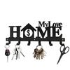 Cat Key Hooks Wall Mounted Durable Metal Key Hanger Ornament
