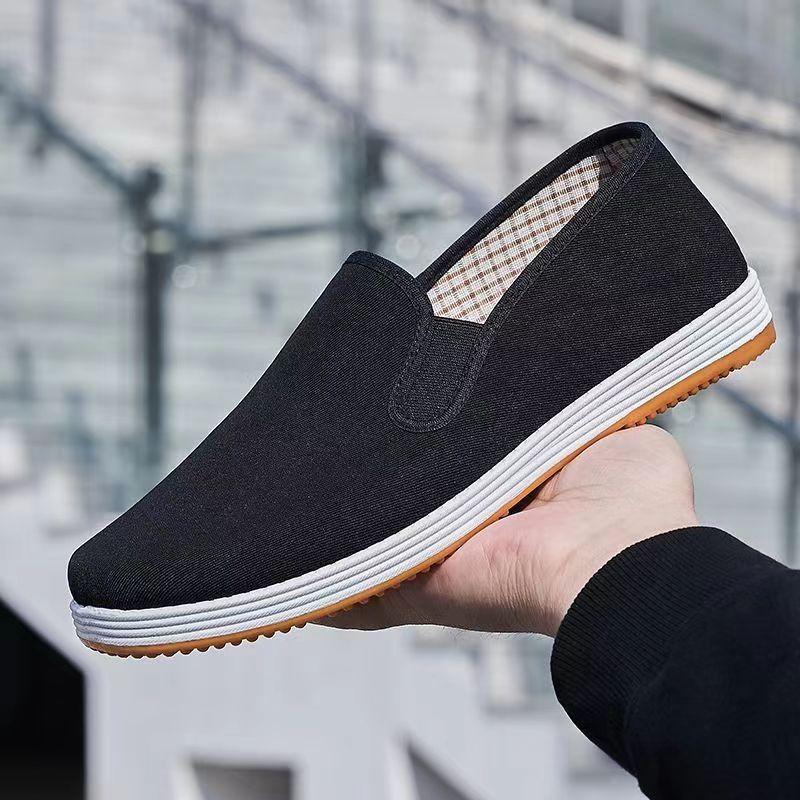 

Тканевая обувьтканевая обувь мужская весенне-летняя нескользящая, дезодорирующая и дышащая для отдыха, работы, трудовой защиты, одинарная тканевая обувь, прилавок 45